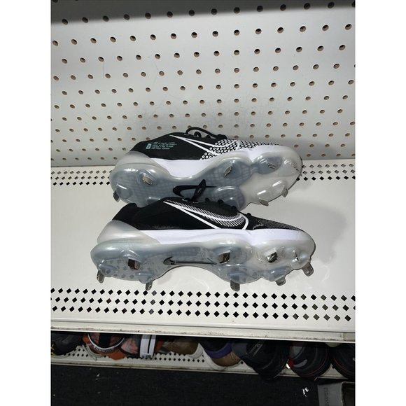 Nike Force Zoom Trout 7 Pro Mens Metal Baseball Cleats Size 8.5 Black White - Picture 5 of 8